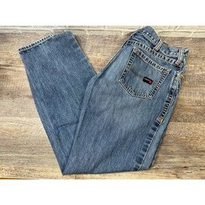Ariat Work FR Jeans Men 35/36 Blue M3 Loose Boot Cut Low Rise Denim Pants
